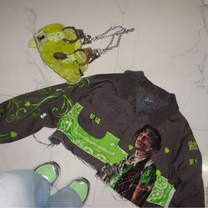 Custom Youngboy Graphic Cropped Jacket